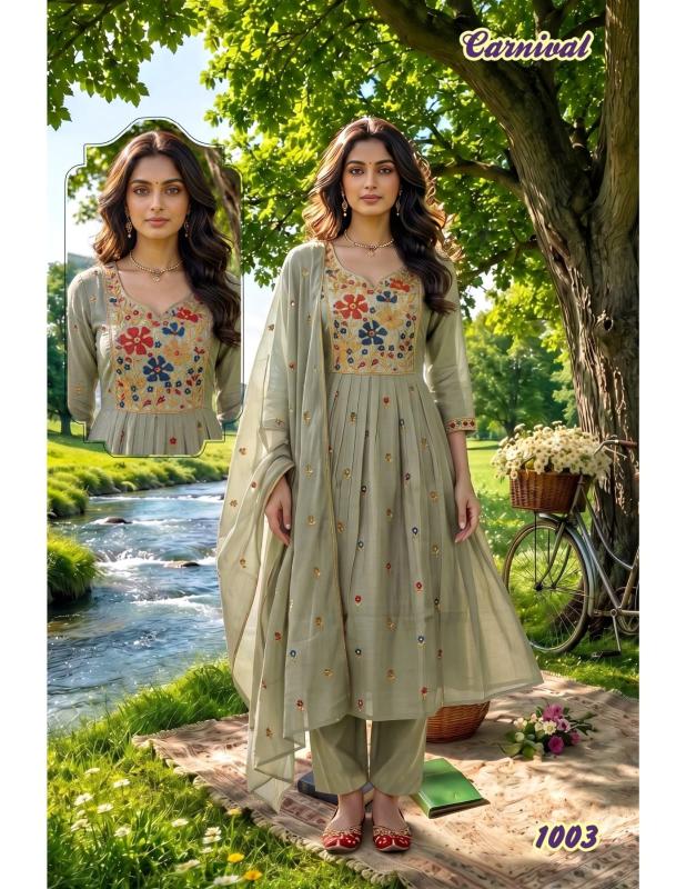 Desi kudi carnival 3pcs wholesale rate kurtis online